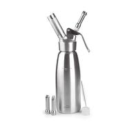 Lacor Siphon Epicurien 68301 – Inox 18/10, 3 buses, N2O, mousses chaudes et froides, 1 L