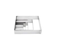 LACOR 68411 CERCLE CARRE POUR PÂTISSERIE 10 X 10 CM