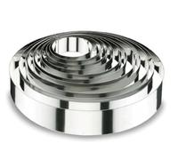 Lacor Emporte-pièces cercle à mousse 68414 - 14 x 4 cm - Inox 18/10 Argent