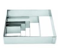 LACOR 68460 CERCLE CARRE POUR PÂTISSERIE EN INOX 6 X 6 CM G