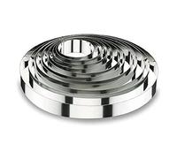 Lacor-68516-ROUND CAKE RING 16x4,5 CM.- STNLS | Fabriqué en acier inoxydable de qualité alimentaire; haute résistance à la corrosion et usure quotidienne
