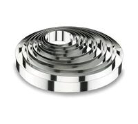 Lacor 68520 Emporte-Pièces Cercle à Tarte Ronde 20 x 4,5 cm 18 / 10, Argent