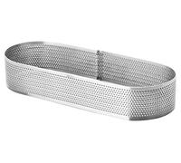 LACOR 68587 Cercle Ovale perforé Acier Inoxydable Gris 8 x 28 x 3,5 cm