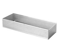 LACOR 68590 Cercle rectangulaire perforé Acier Inoxydable Gris 20 cm