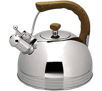 Lacor 68619 - Cafetière sifflante en acier inoxydable 2,0 litres | Fabriqué en acier inoxydable de qualité alimentaire; haute résistance à la corrosion et usure quotidienne