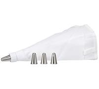 Lacor 68972 - Jeu de 4 buses en acier inoxydable + pochette à pâtisserie 24 | Fabriqué en acier inoxydable de qualité alimentaire; haute résistance à la corrosion et usure quotidienne