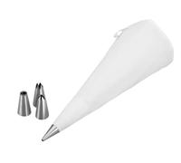 Lacor Poche à décorer 68973 30 cm + 4 douilles inox Blanc