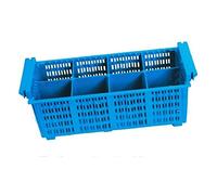 Lacor 69208 Panier à Couverts 8 Compartiments, Blue