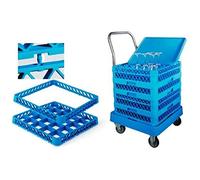 Lacor 69211 - Chariot à panier avec poignée qualité professionnelle | Ustensile professionnel durable; conçu pour un rendement optimal y nettoyage rapide et facile au lave-vaisselle
