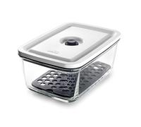 LACOR - 69689 - Récipient Alimentaire Hermétique, 1,5 Litre, Intelligent, Verre Borosilicaté, Soupape à Vide Spéciale, Lave-Vaisselle, Micro-Ondes et Congélateur