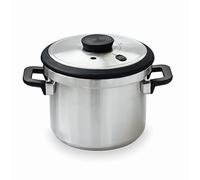 Lacor - 71786 - Autocuiseur super rapide avec poignées Sicuro résistantes à la chaleur - Induction - Acier inoxydable 18/10 - Fond thermodiffuseur - 6L - 22cm.