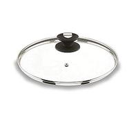 Lacor-71916-GLASS LID WITH STEAM HOLE 16 CM | Ustensile professionnel durable; conçu pour un rendement optimal y nettoyage rapide et facile au lave-vaisselle