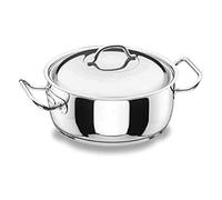 Lacor 72032 - Casserole professionnelle avec acier inoxydable Couvercle 32 | Fabriqué en acier inoxydable de qualité alimentaire; haute résistance à la corrosion et usure quotidienne