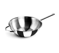 Lacor Wok Belly 79830 - Acier inox 18/10 Ø30 cm, 4,5 L, Induction, Four, Lave-vaisselle