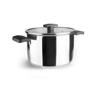 Lacor 80116 - Pot avec couvercle en calcaire, acier inoxydable 18/10