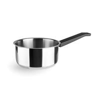 Lacor - 80214 - Casserole en pierre calcaire, acier inoxydable 18/10, fond diffuseur triple, isolation thermique, induction, lave-vaisselle, ø14 cm, 1 litre