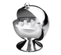 LACOR acier 63304-sucrier-kügelförmig, diamètre: 14 cm - 600 ML, Argenté