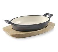 LACOR Magma réseau/Grey Casserole Ovale Gris dégradé