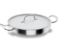 Lacor Paellera 50640 CHEF Inox. Poêle à frire, 40 cm de diamètre maxi, acier inoxydable, couvercle inclus