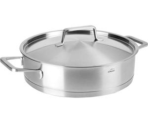 LACOR PFANNE MIT Deckel Foodie 24X6.5CM, Edelstahl, Grey, 24 cm