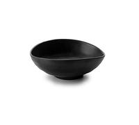Lacor-Plat Ovale en Mélamine 24 x 20 x 7 cm Noir
