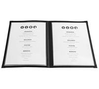 LACOR Porte-Menu, PVC, foncé, A4