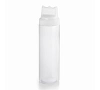 Lacor - R69242H - Bouteille Bouteille Triple Buse 550 ml, Bouteilles Cuisine, Distributeur de Sauce, 100% Sans BPA, Ø 6,5 x 22 cm, Blanc