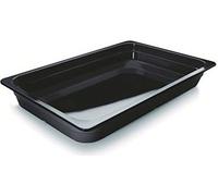 LACOR SCHWARZ BEHALTER Mélamine GN 1/1X65MM, Noir, 53 x 33 x 7 cm
