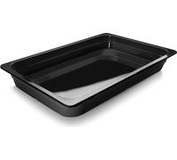 LACOR SCHWARZ GN-BEHALTER Mélamine GN1/1X100MM, Noir, 53 x 33 x 10 cm