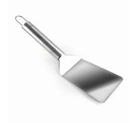 LACOR 60266 - Spatule coudée BBQ, acier inoxydable, manche ergonomique, passe au lave-vaisselle, 28 cm, inox