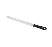 Spatule longue droite inox 38,5 cm manche noir * Noir G