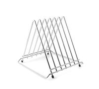 LACOR - 60579 - Support de planche à découper de cuisine, Ustensiles de cuisine, Capacité de 6 planches à découper, Multifonctionnel, Pieds antidérapants, Acier inoxydable, 34 x 30 x 28 cm