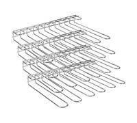LACOR Support mural ou plafond, 45 x 31 cm, 20 tasses avec outils de montage en acier inoxydable, Métallique (Lot de 4)