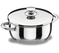 Lacor Vitrocor 40032 casserole avec couvercle, acier inoxydable, 32 cm de diamètre, compatible avec les plaques à induction