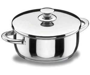 Lacor Vitrocor 40032 casserole avec couvercle, acier inoxydable, 32 cm de diamètre, compatible avec les plaques à induction