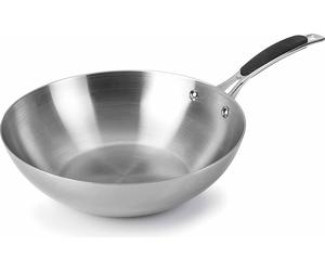 LACOR Wok, TRI-Métal, 28 cm, Trimétal, Gris