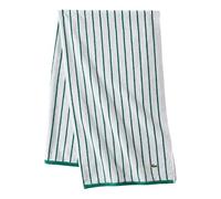 Lacoste Serviette Centre Mark : Design à Rayures Jacquard 100% Coton Doux, léger, Absorbant et Durable, séchage Rapide, Vert, Serviette de Bain de 30 "x 52"