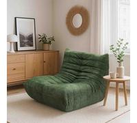 LACVBNFGT Cosy Caterpillar Fireside Togo Canapé-lit, Pouf avec Mousse Haute résilience, canapé de Salon Paresseux monoplace