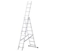 LAD Echelle transformable en aluminium 3 plans 8 marches