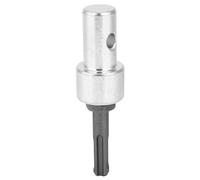 L'adaptateur de tarière pour perceuse électrique connecte la perceuse à Tige Ronde à la tarière avec 2 fosses et 2 Fentes, tonnelle Professionnelle Robuste pour Creuser des Trous