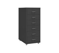 vidaXL Classeur mobile Anthracite 28x41x69 cm Métal