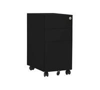 vidaXL Classeur mobile 30x45x59 cm Acier Noir