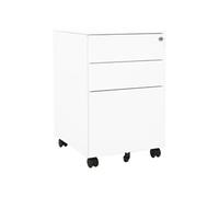 vidaXL Ladeblok verrijdbaar 39x45x60 cm staal wit335978 Blanc G