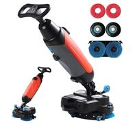 LADECNERHT Autolaveuse Sol, Laveuse Sol, Largeur De Nettoyage De 43 Cm, Capacité De Nettoyage De 12 000 Pi²/H, 240 Nettoyage en Profondeur RPM, Double Brosse, Autolaveuse électrique