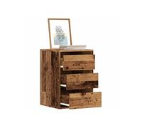 vidaXL Commode d'angle Vieux bois 40x41x58 cm Bois d'ingénierie Marron