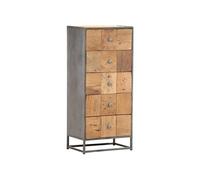 Ladekast 45x30x100 cm massief gerecycled hout286529