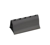 LADFRTYU Supports De Présentation Pour Stylo Plume Pot à crayons en cuir PU multi-rangements, jolie trousse triangulaire, décoration de bureau, conteneur stylos portable(Grey)