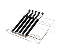 LADFRTYU Supports De Présentation Pour Stylo Plume Présentoir à bijoux en plastique, support transparent for stylos et, organiseur de bureau(7 slots)