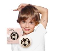 LaDot - Tampon tatouage Football en céramique, tatouage temporaire sans aiguille, hypoallergénique et résistant à l’eau, idéal pour enfants et adultes