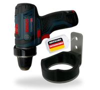 LADSPRINT® Support mural en acier inoxydable compatible avec Bosch GSR12V-15 et autres modèles | Robuste et stable | Ajustement parfait | Fabriqué en Allemagne | Solution de rangement sûre et peu